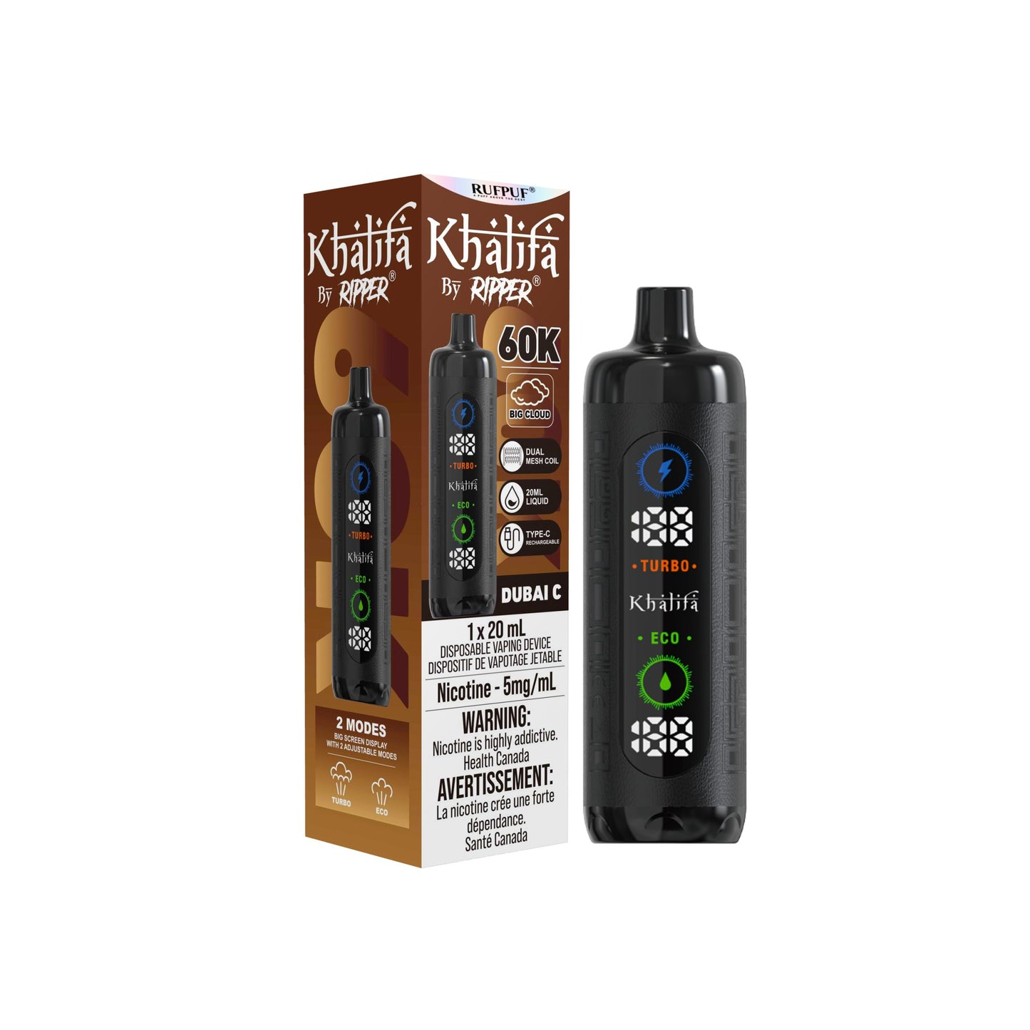 KHALIFA BAR 60K PUFFS (EXCISE AB)