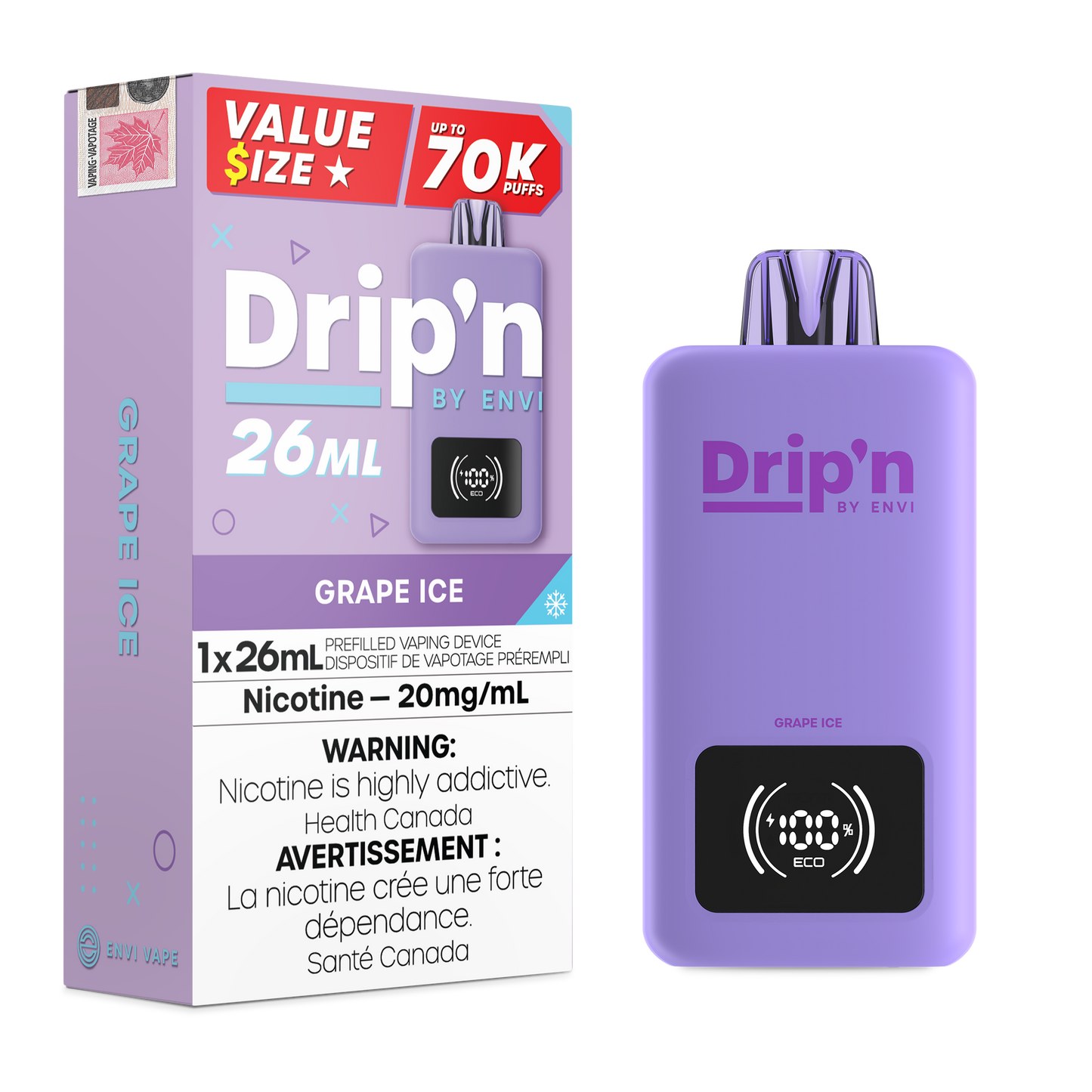 DRIP'N BY ENVI 26ML 70K PUFFS (EXCISE AB)