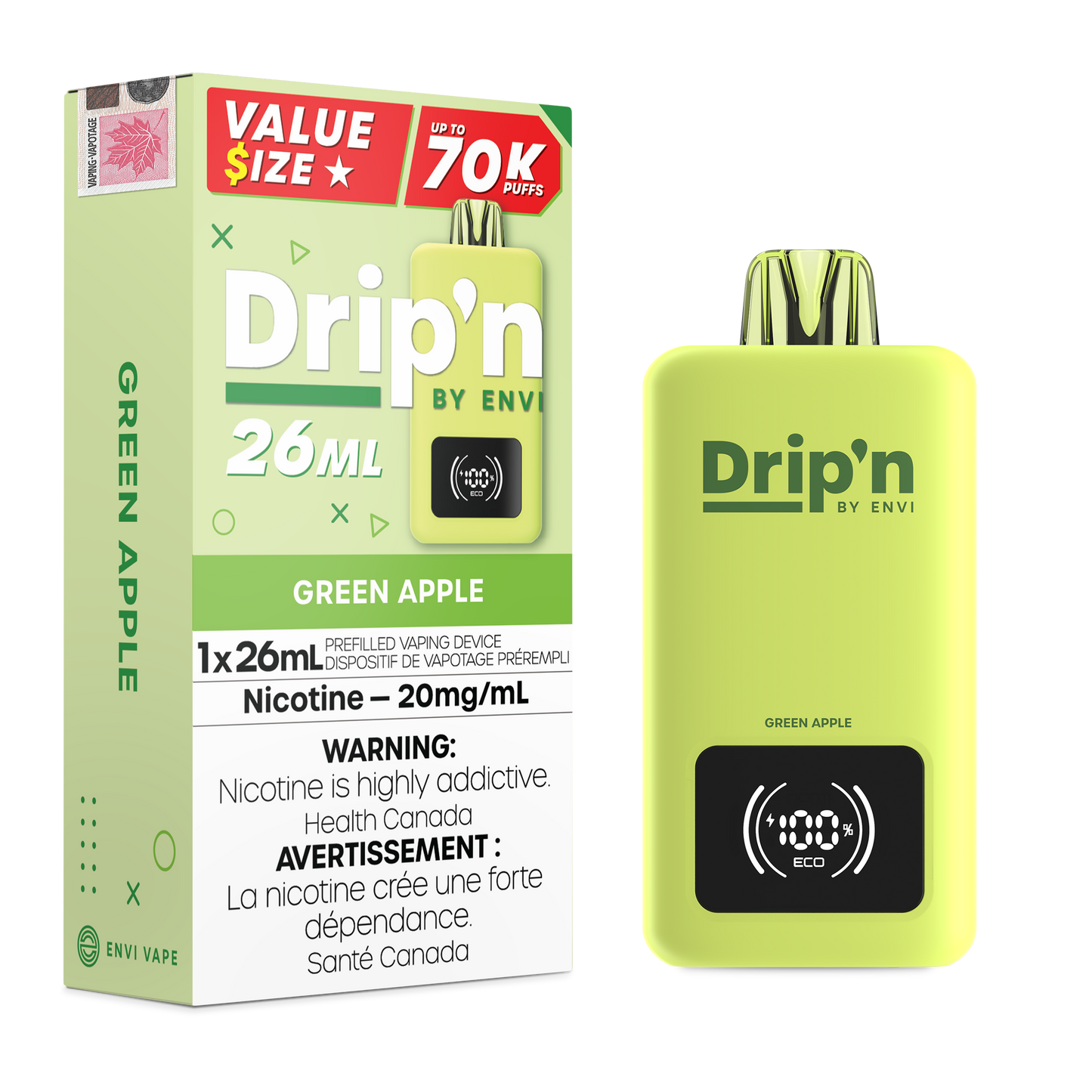 DRIP'N BY ENVI 26ML 70K PUFFS (EXCISE AB)