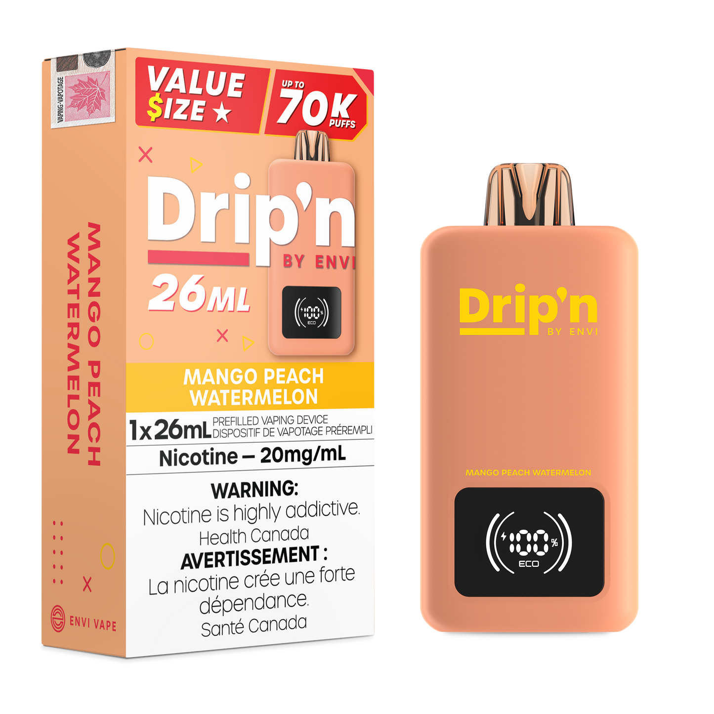 DRIP'N BY ENVI 26ML 70K PUFFS (EXCISE AB)