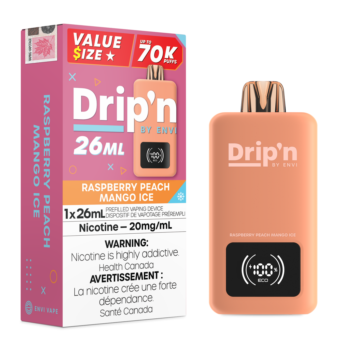 DRIP'N BY ENVI 26ML 70K PUFFS (EXCISE AB)