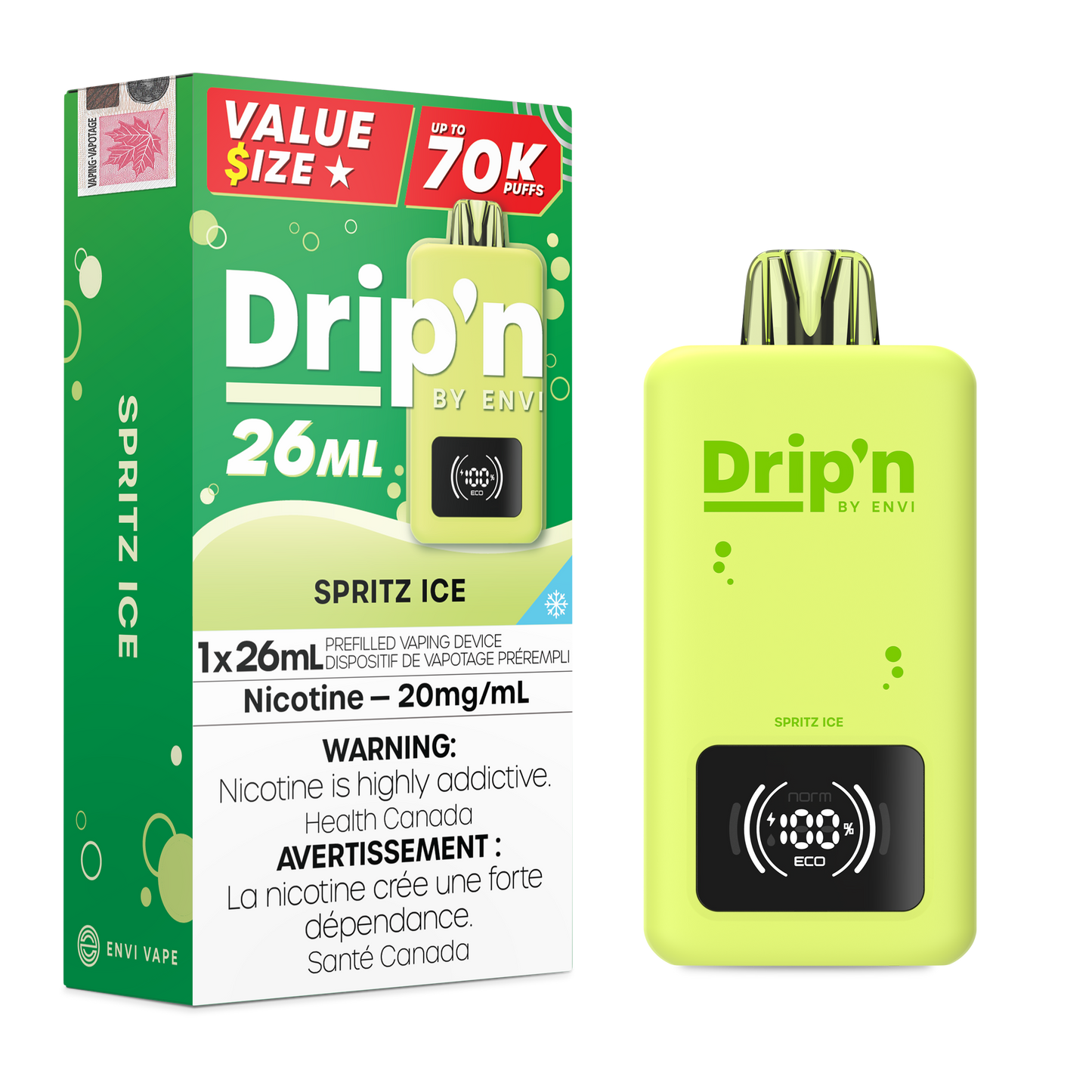 DRIP'N BY ENVI 26ML 70K PUFFS (EXCISE AB)