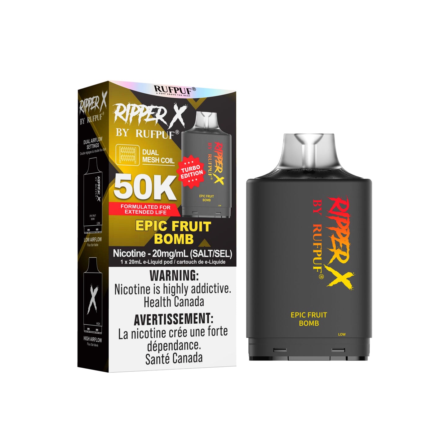 RUFPUF RIPPER X POD 50K PUFFS (Excise AB)