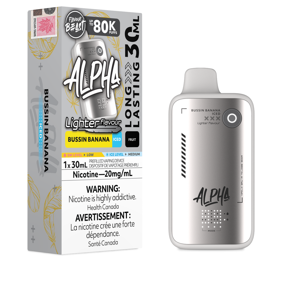 FLAVOUR BEAST ALPHA LIGHT 80K PUFFS (AB)