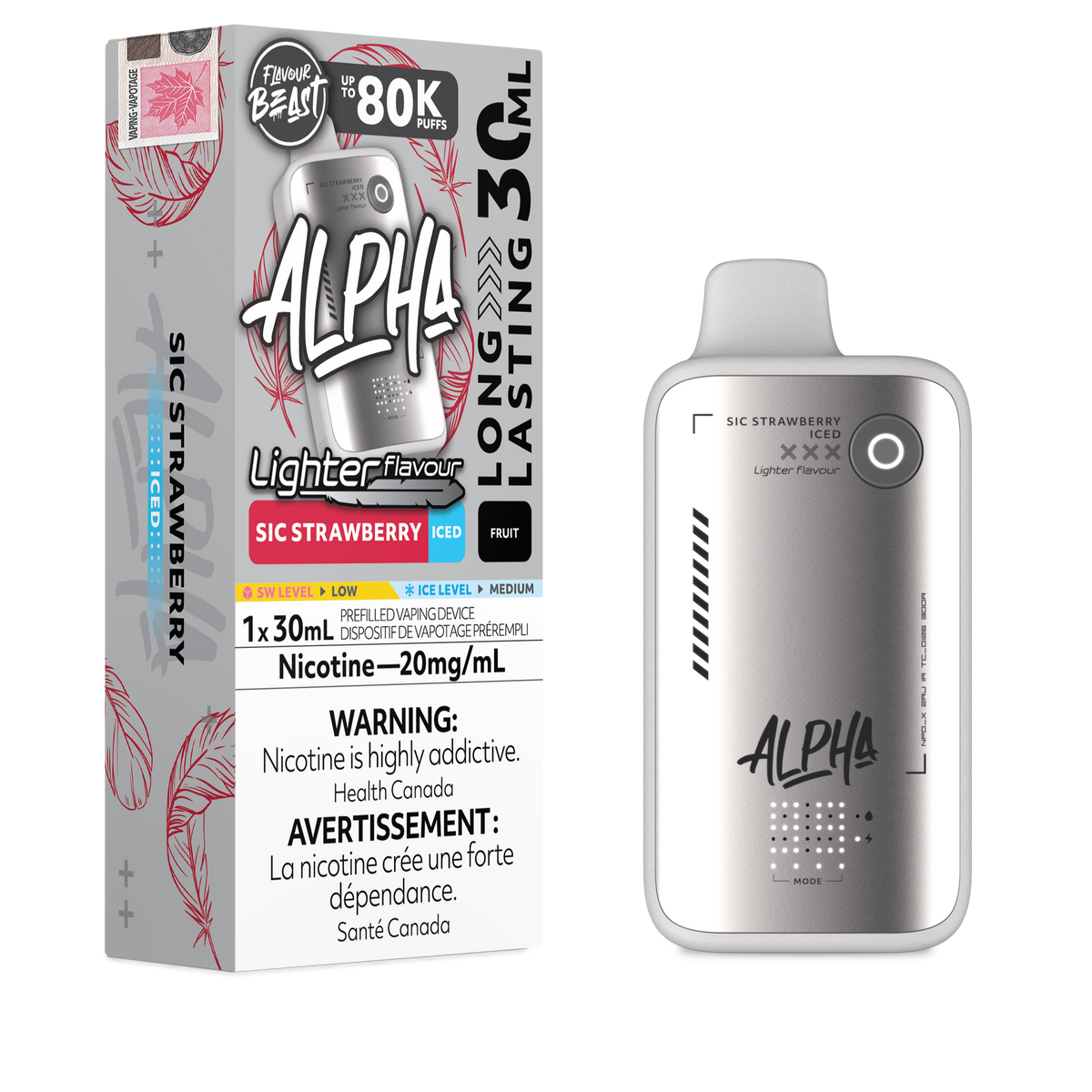 FLAVOUR BEAST ALPHA LIGHT 80K PUFFS (AB)