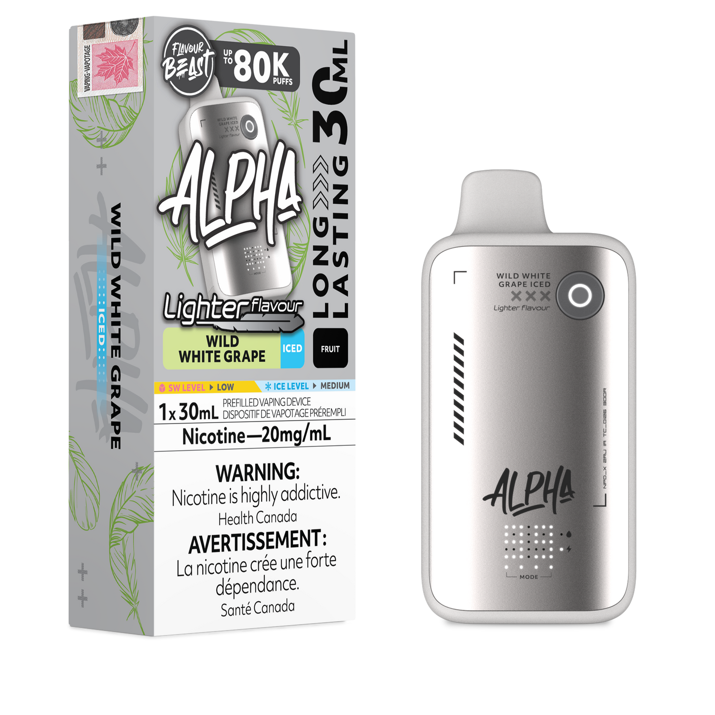 FLAVOUR BEAST ALPHA LIGHT 80K PUFFS (AB)