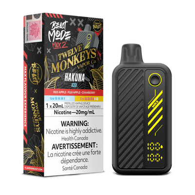 FLAVOUR BEAST MODE MAX 2 TWELVE MONKEYS 50K PUFFS (EXCISE AB)