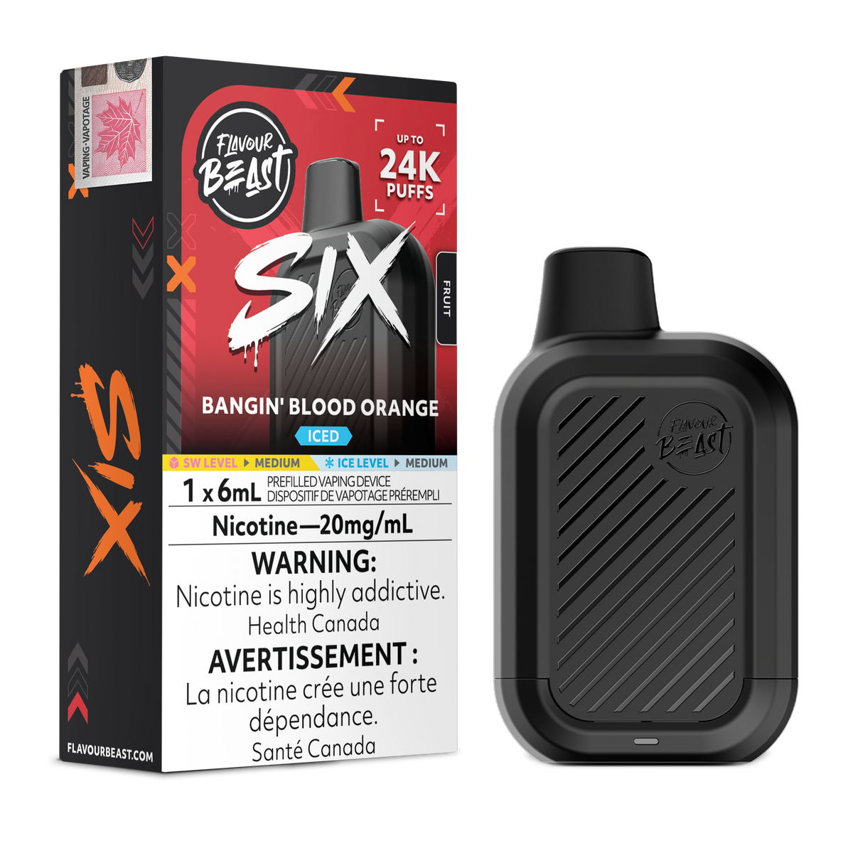 FLAVOUR BEAST SIX 24K PUFFS (AB)