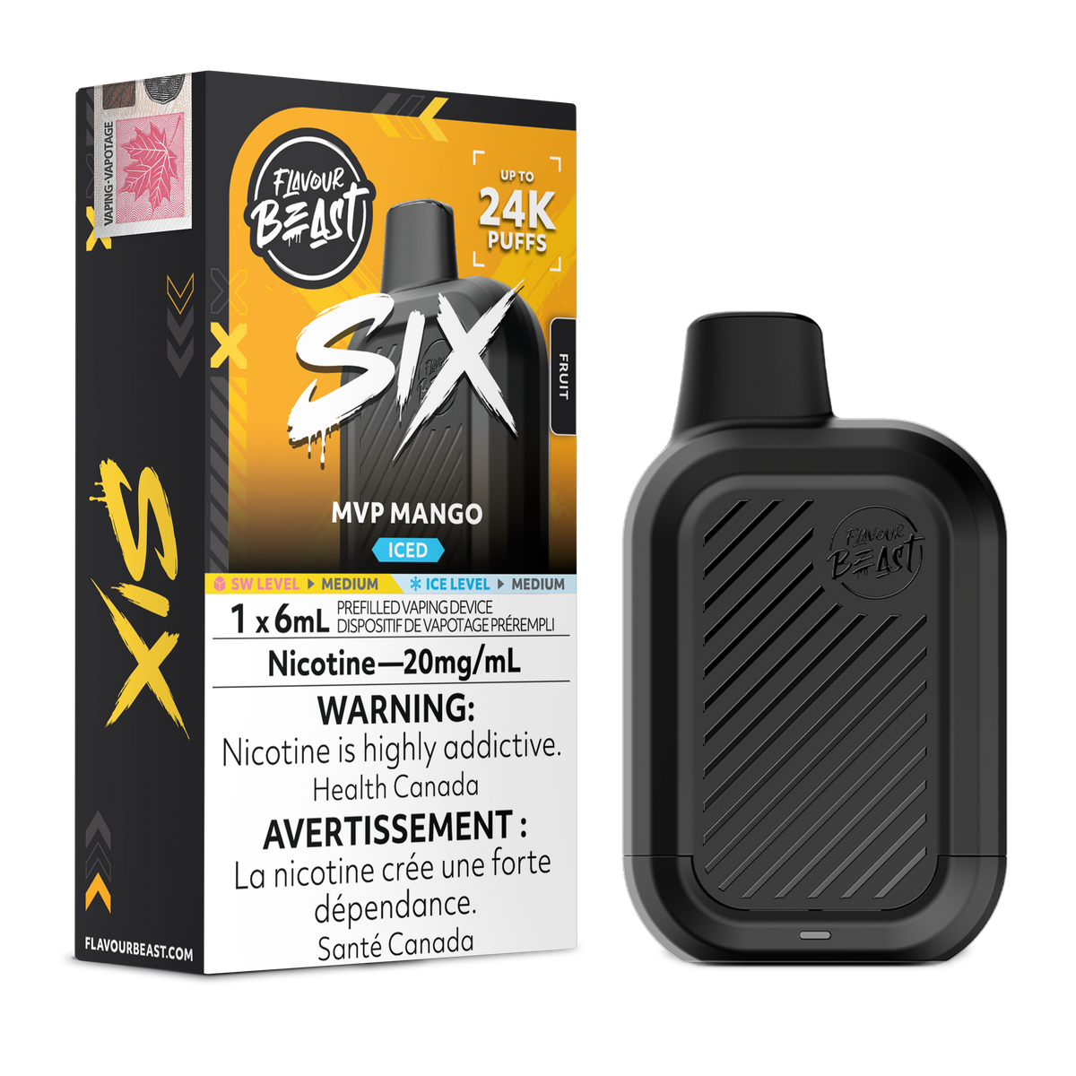 FLAVOUR BEAST SIX 24K PUFFS (AB)