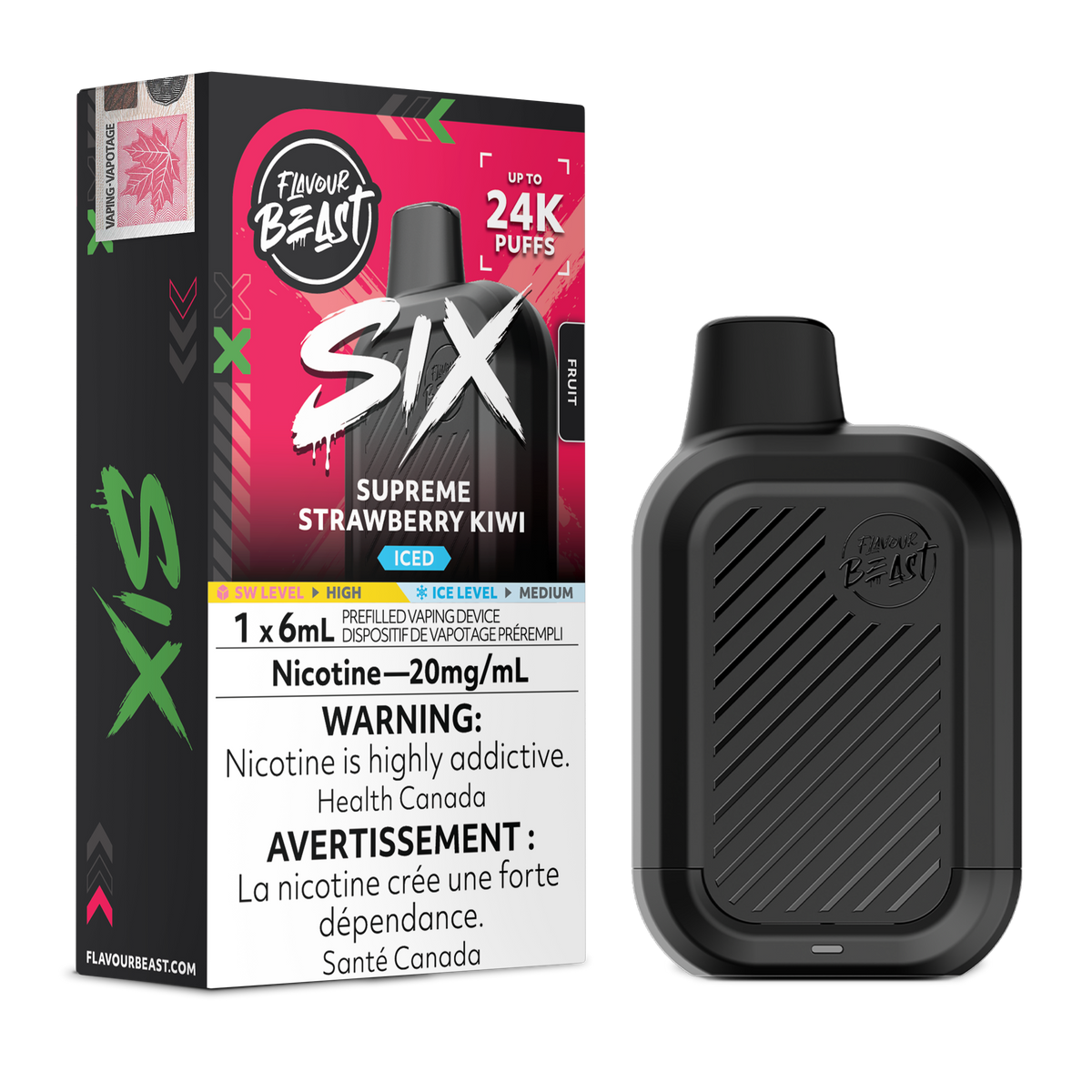 FLAVOUR BEAST SIX 24K PUFFS (AB)