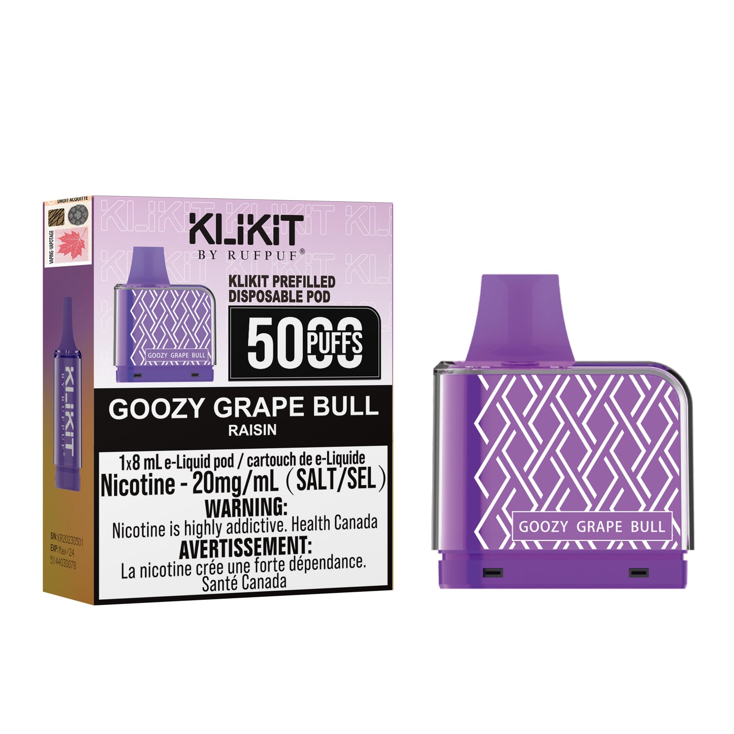 RUFPUF KLIKIT POD 5000 BOUFFÉES