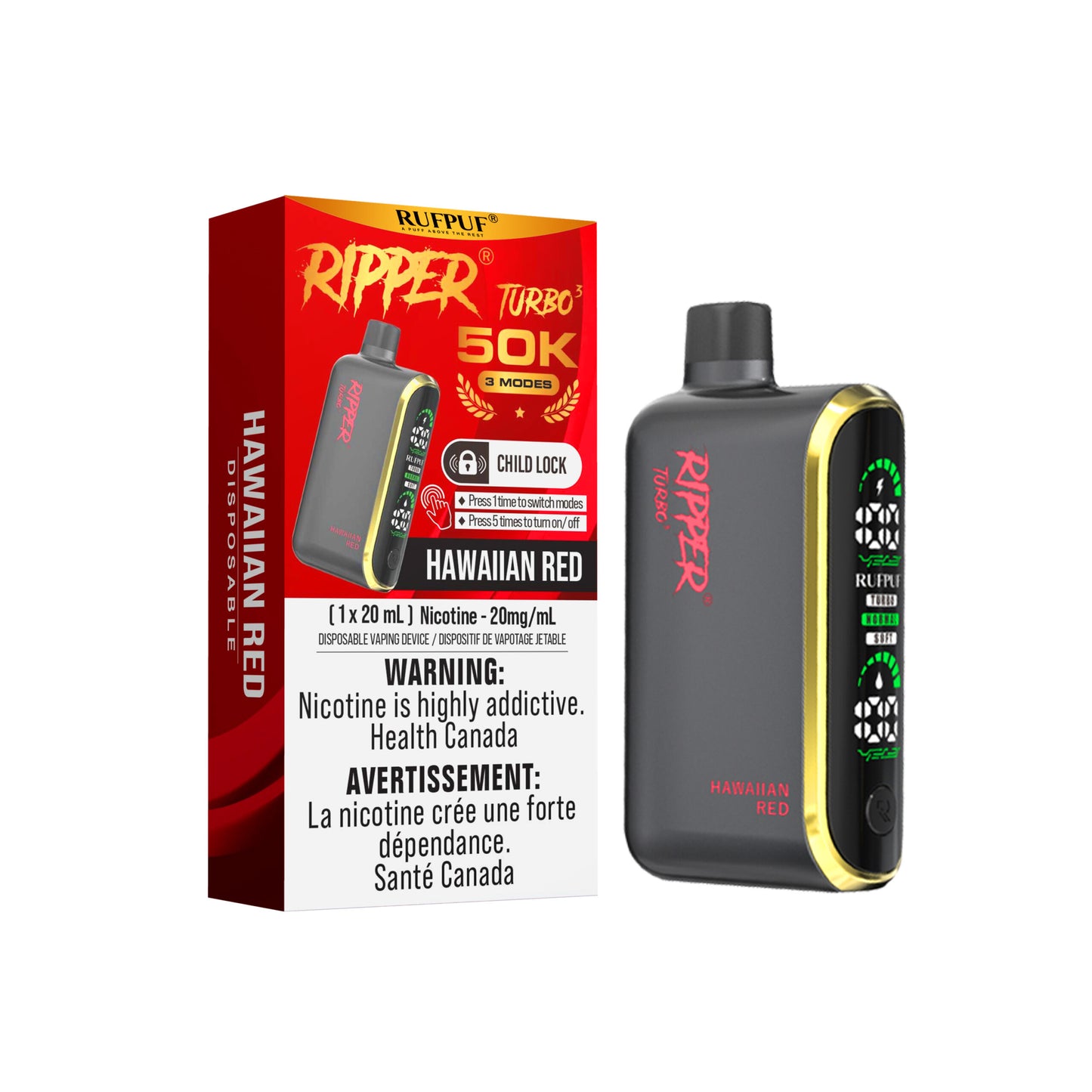 RIPPER TURBO 3 50K PUFFS (EXCISE AB)