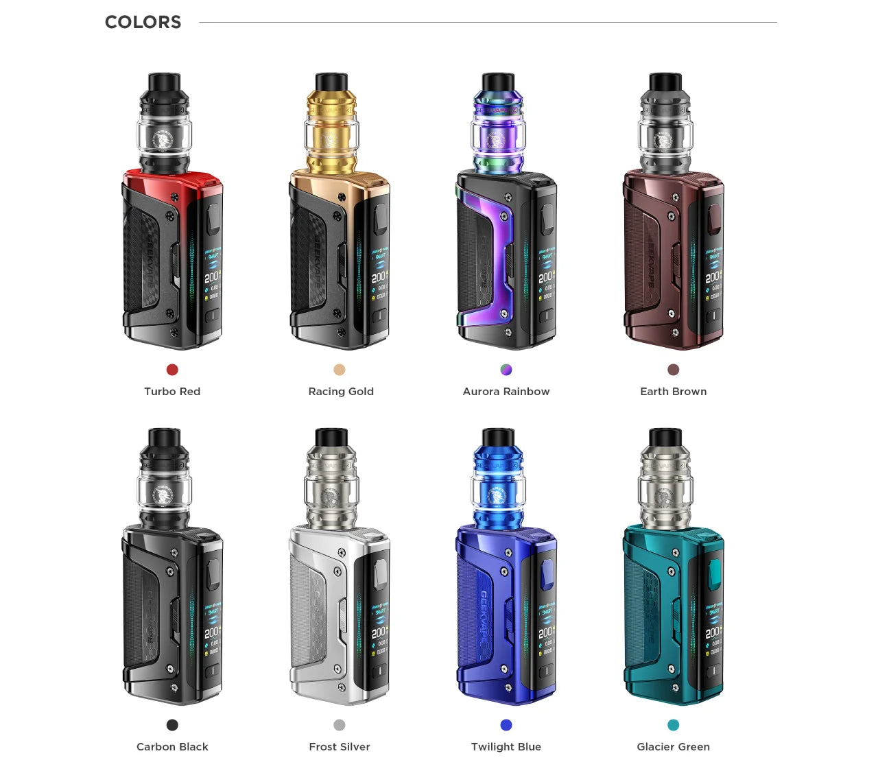 GEEKVAPE AEGIS LEGEND 5 200W STARTER KIT 5.5ML (CRC)