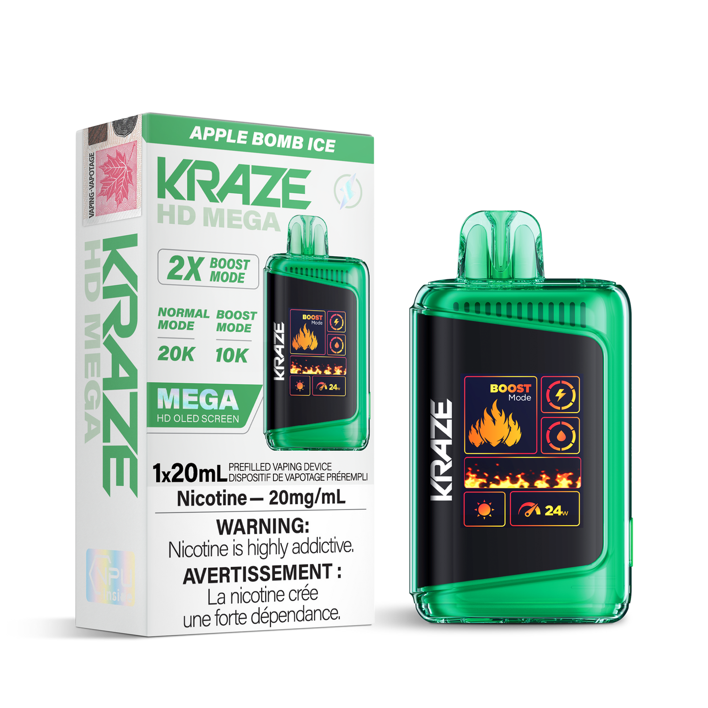 Kraze HD Mega 20K Puffs