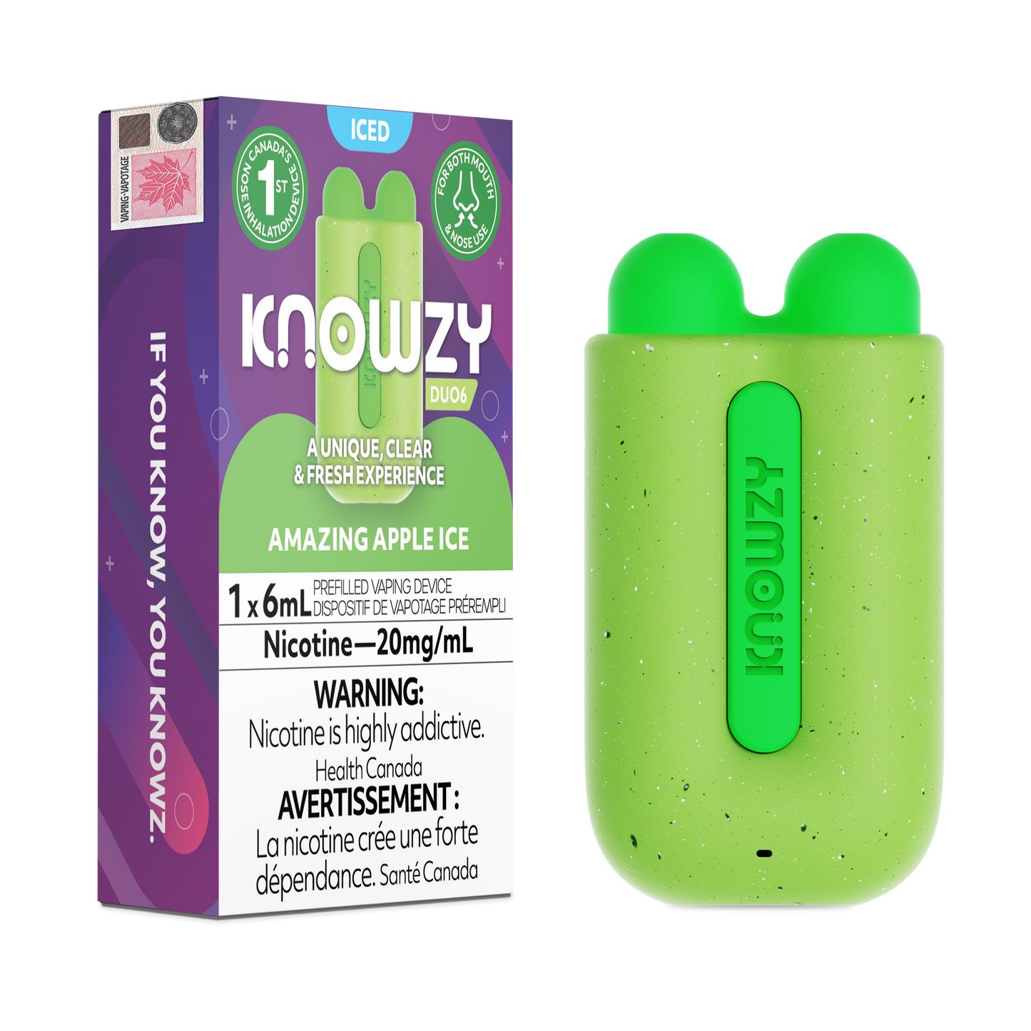 KNOWZY DUO6- NOSE INHALATION DEVICE