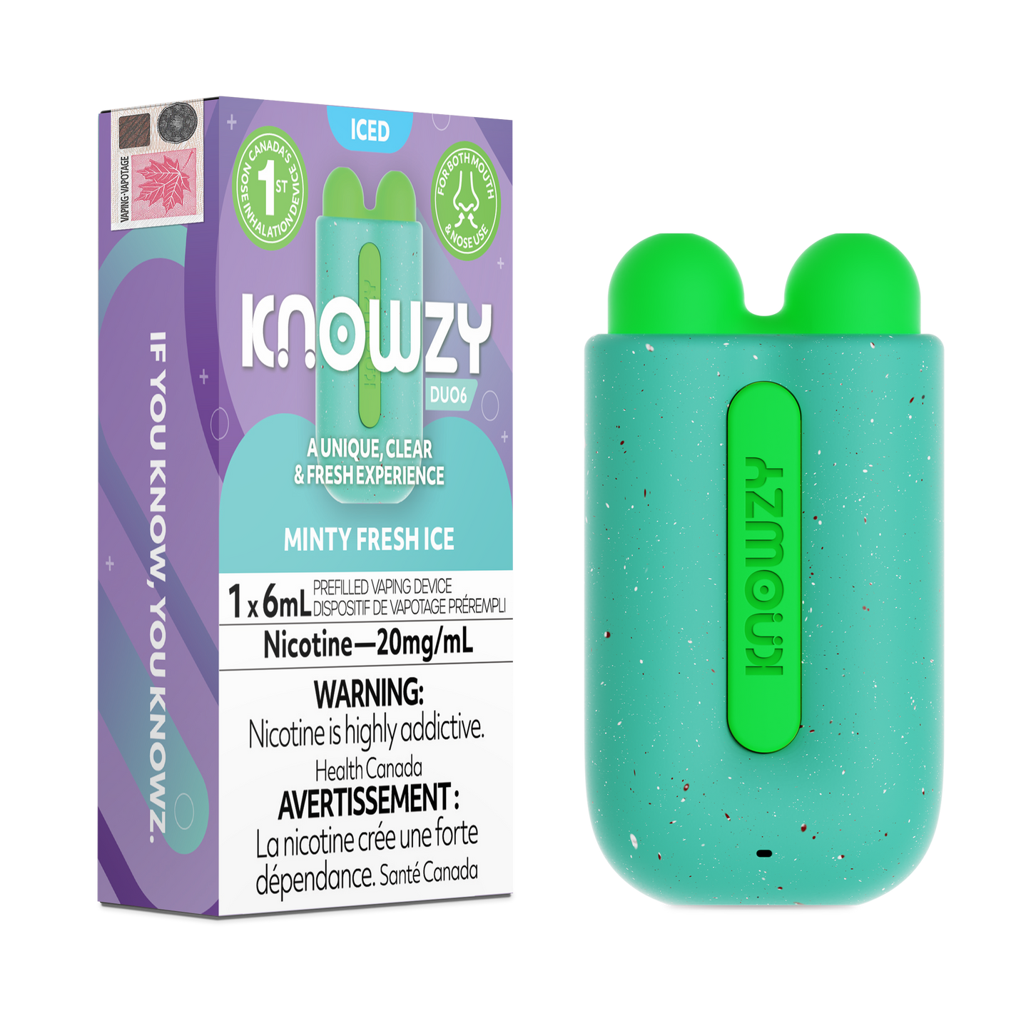 KNOWZY DUO6- NOSE INHALATION DEVICE