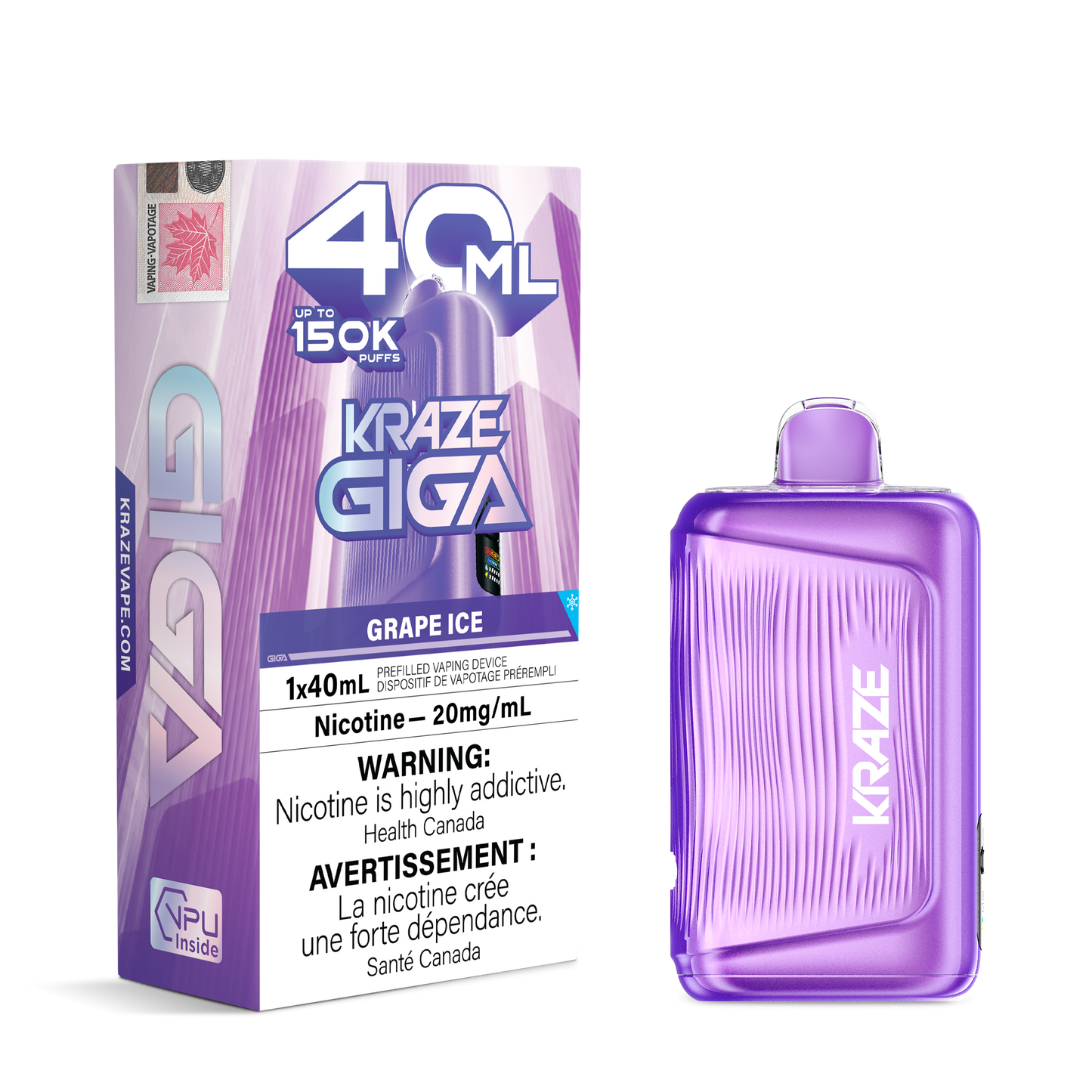 KRAZE GIGA 150K PUFFS (40ML) (AB)