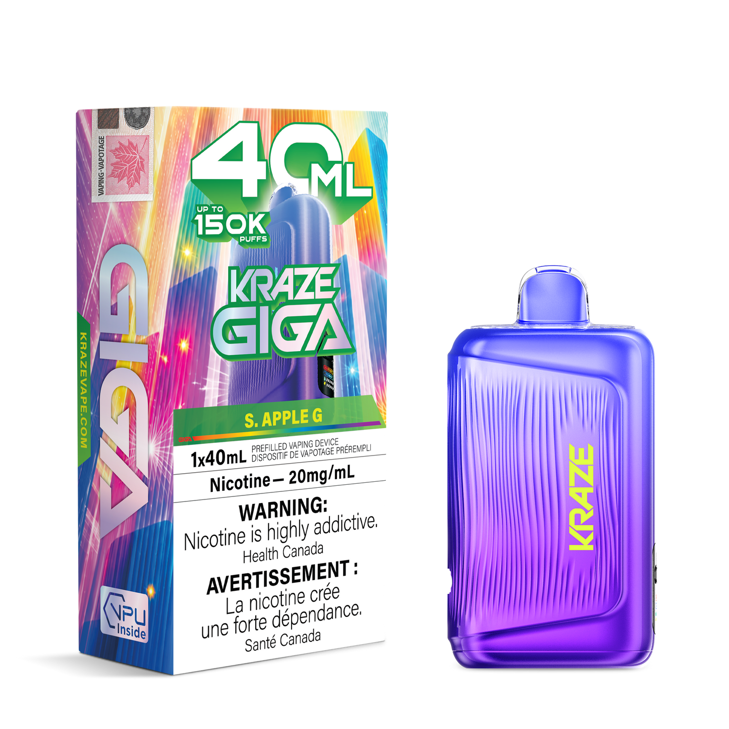 KRAZE GIGA 150K PUFFS (40ML) (AB)