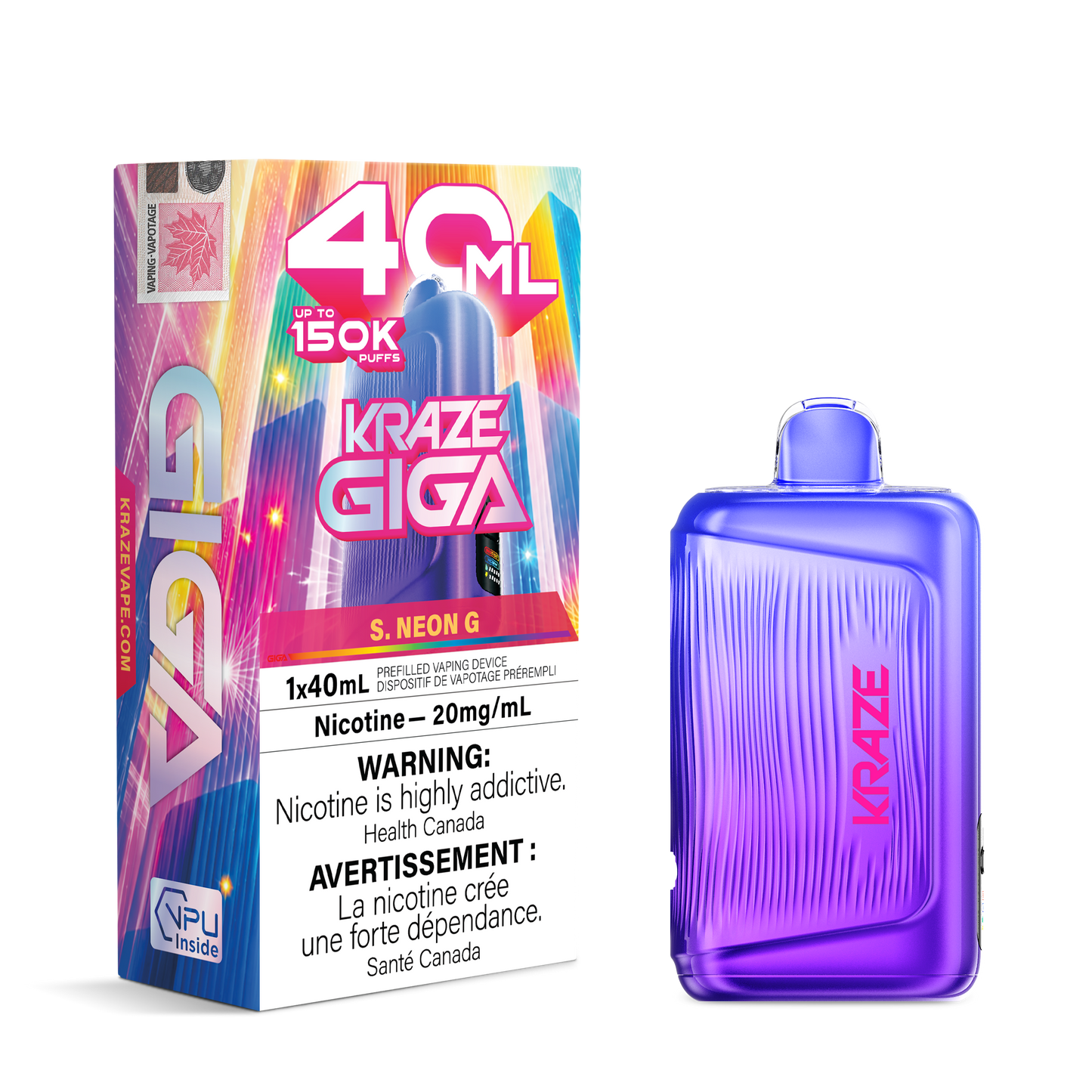 KRAZE GIGA 150K PUFFS (40ML) (AB)
