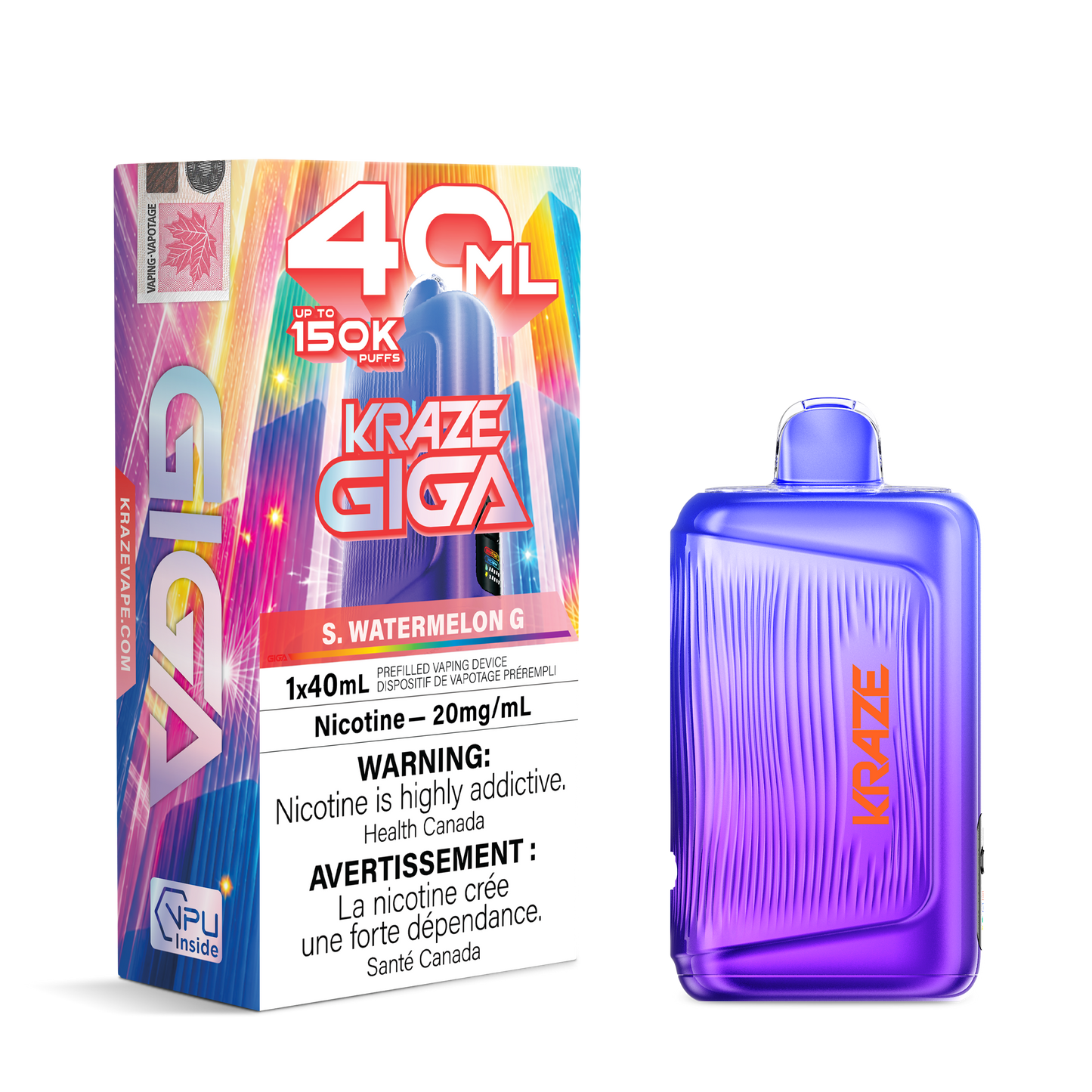 KRAZE GIGA 150K PUFFS (40ML) (AB)