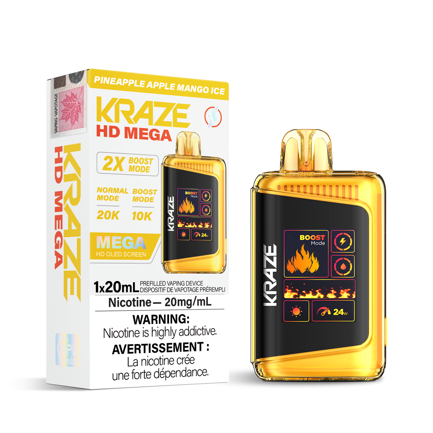 Kraze HD Mega 20K Puffs