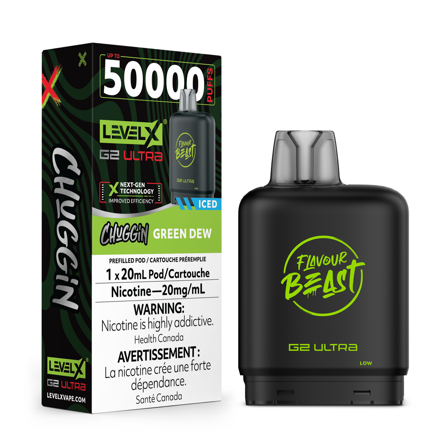 LEVEL X FLAVOUR BEAST G2 ULTRA 50K PUFFS (EXCISE AB)