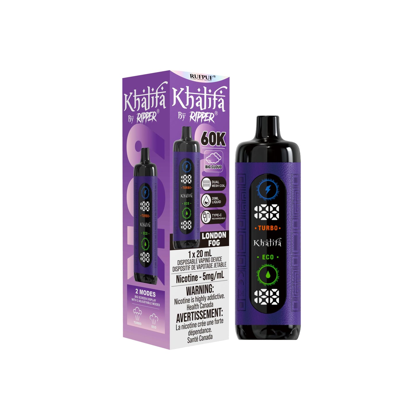 KHALIFA BAR 60K PUFFS (EXCISE AB)
