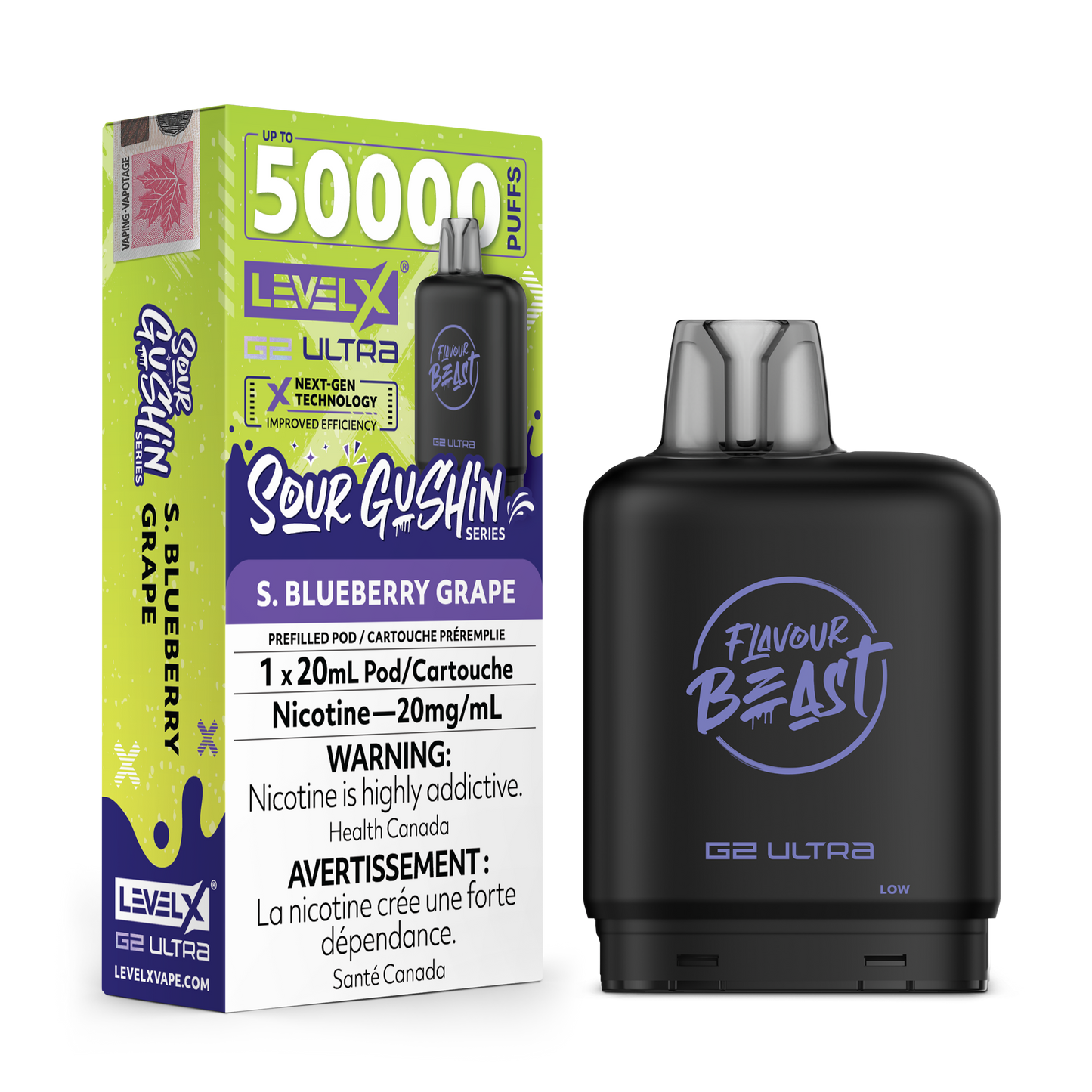 LEVEL X FLAVOUR BEAST G2 ULTRA 50K PUFFS (EXCISE AB)