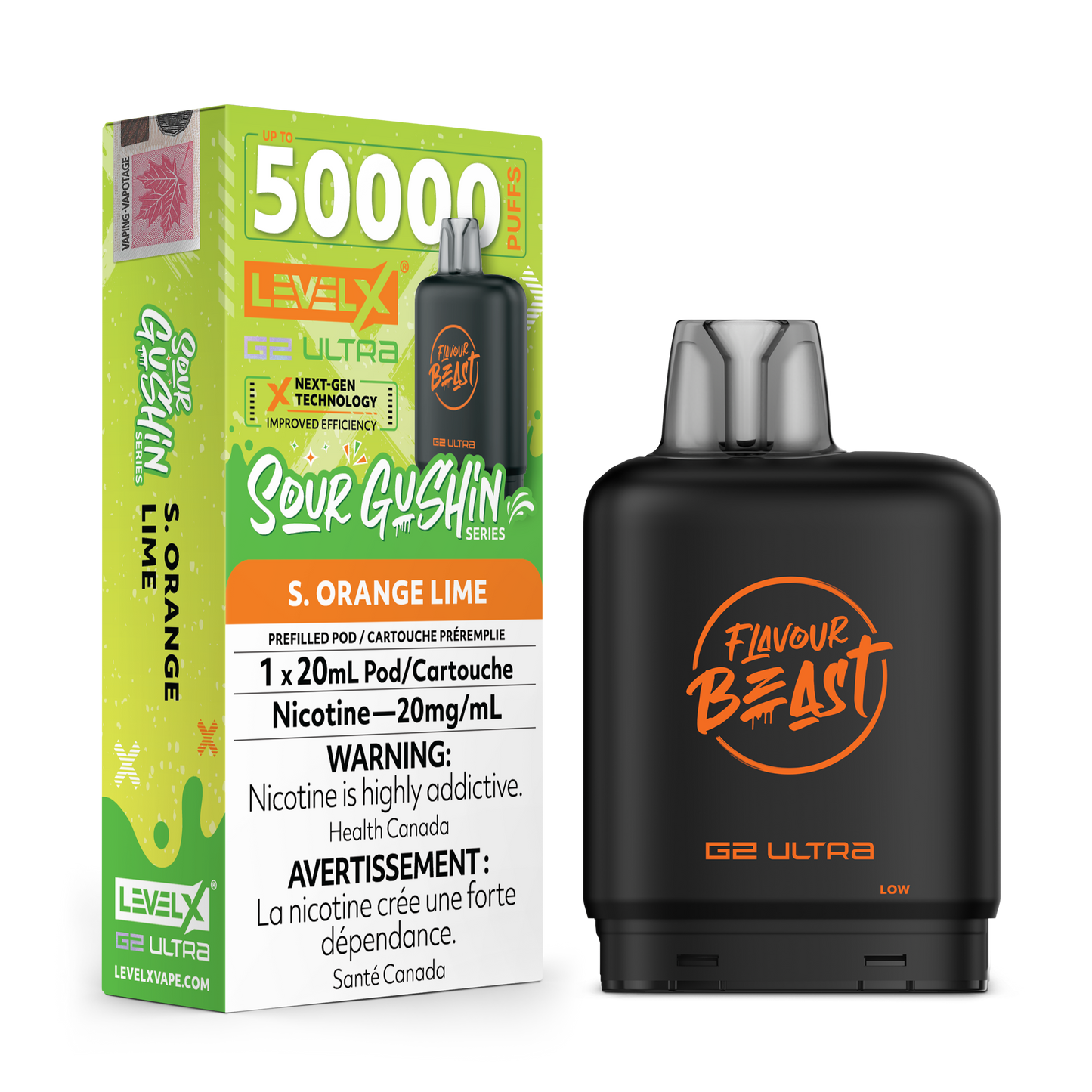 LEVEL X FLAVOUR BEAST G2 ULTRA 50K PUFFS (EXCISE AB)