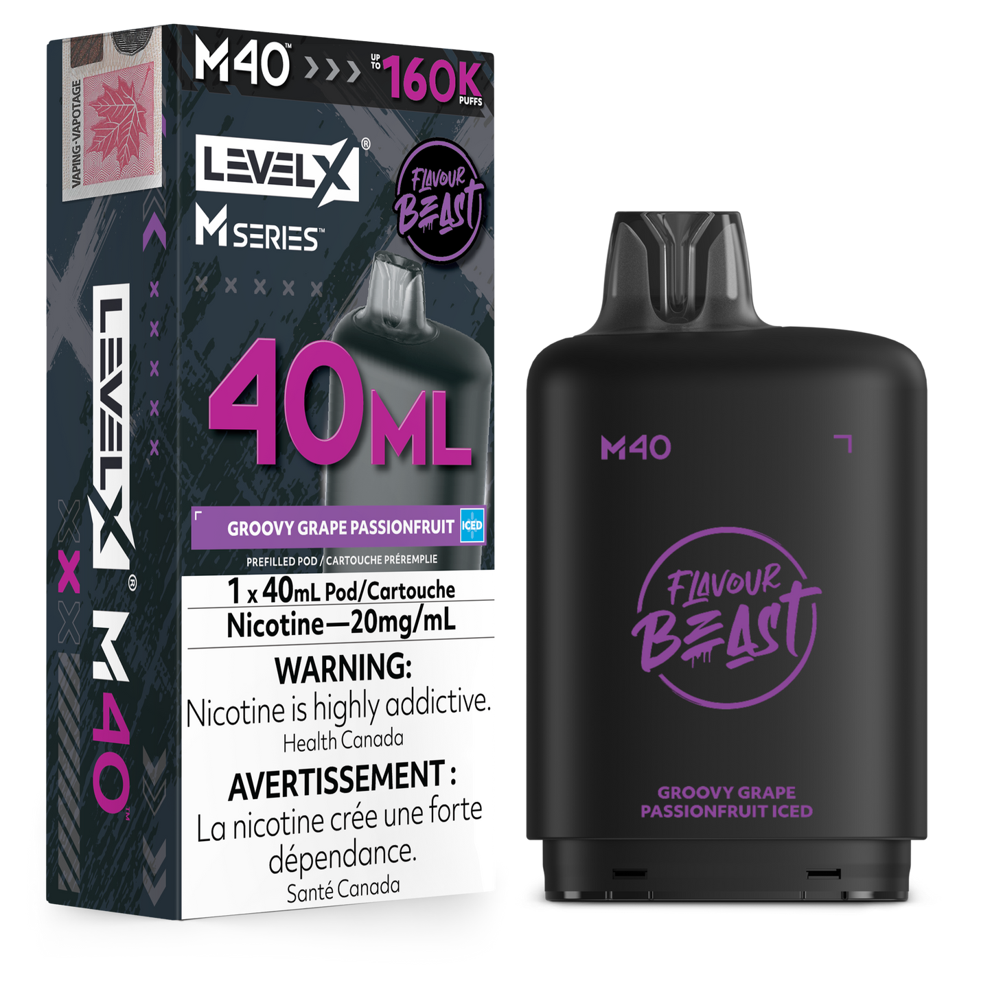 LEVEL X M SERIES PODS 40ML 160K PUFFS (AB)