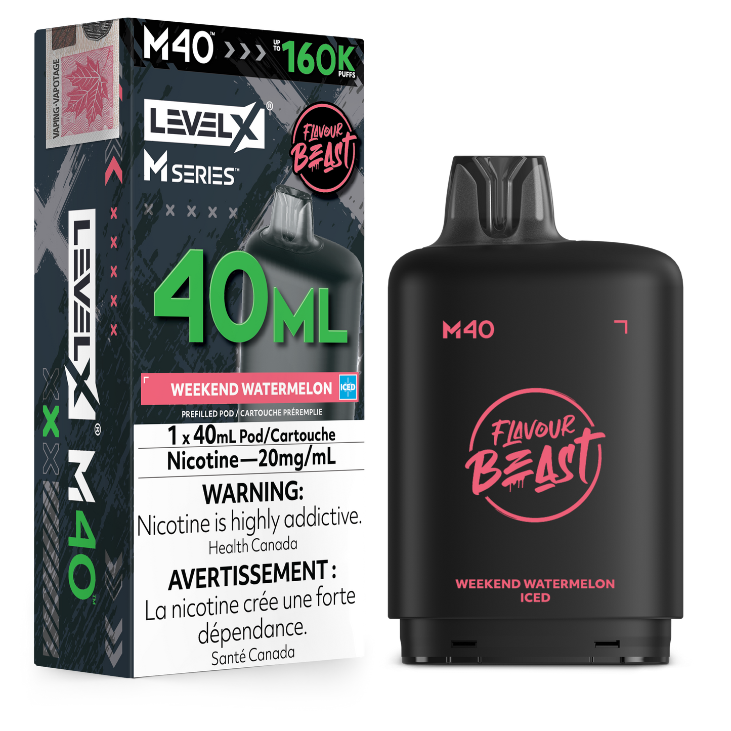 LEVEL X M SERIES PODS 40ML 160K PUFFS (AB)