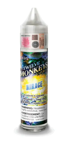 TWELVE MONKEYS FREEBASE 60ml Vape Pulse TWELVE MONKEYS FREEBASE 60ml Vape Pulse