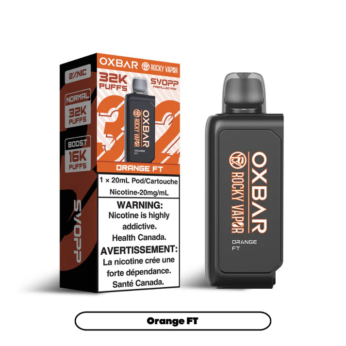 SVOPP PODS ROCKY VAPOR OXBAR 32K PUFFS