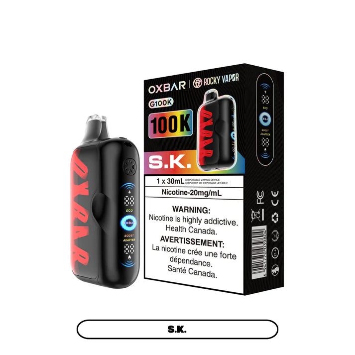 ROCKY VAPOR OXBAR G100K PUFFS (EXISE AB)