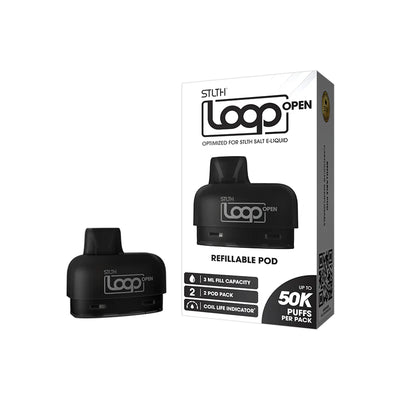 STLTH LOOP OPEN REPLACEMENT POD 2/PK