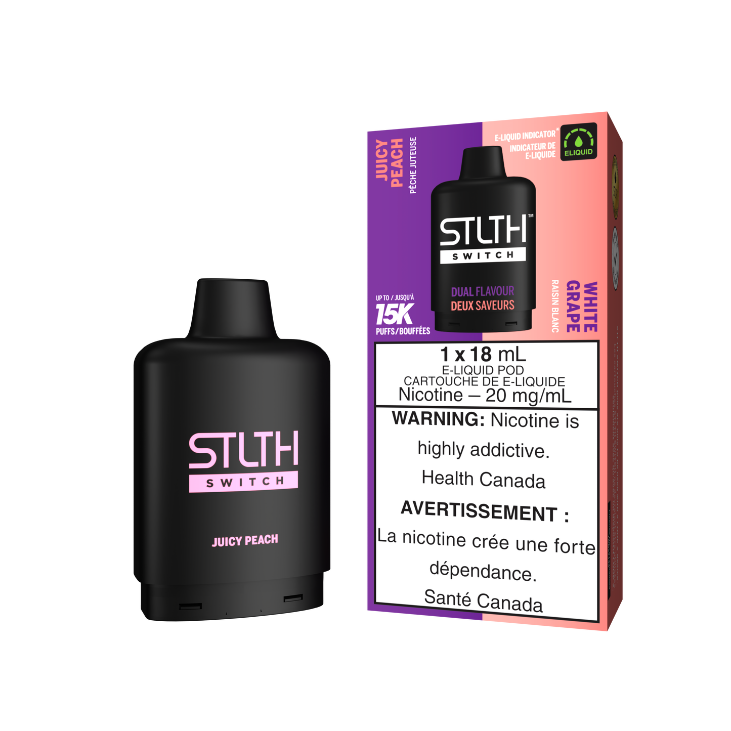 STLTH SWITCH POD 15K PUFFS