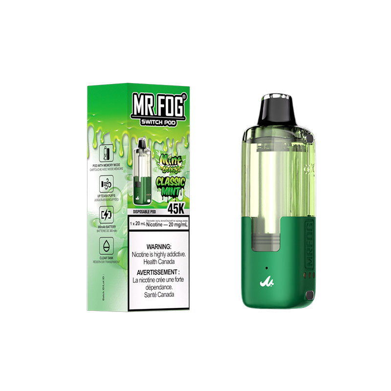 MR. FOG SWITCH PODS MINT STEEZY 45K PUFFS (EXCISE AB)