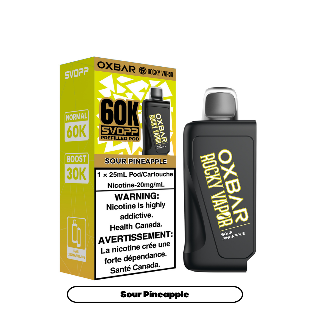 SVOPP ROCKY VAPOR OXBAR PODS 60K PUFFS (EXICSE AB)