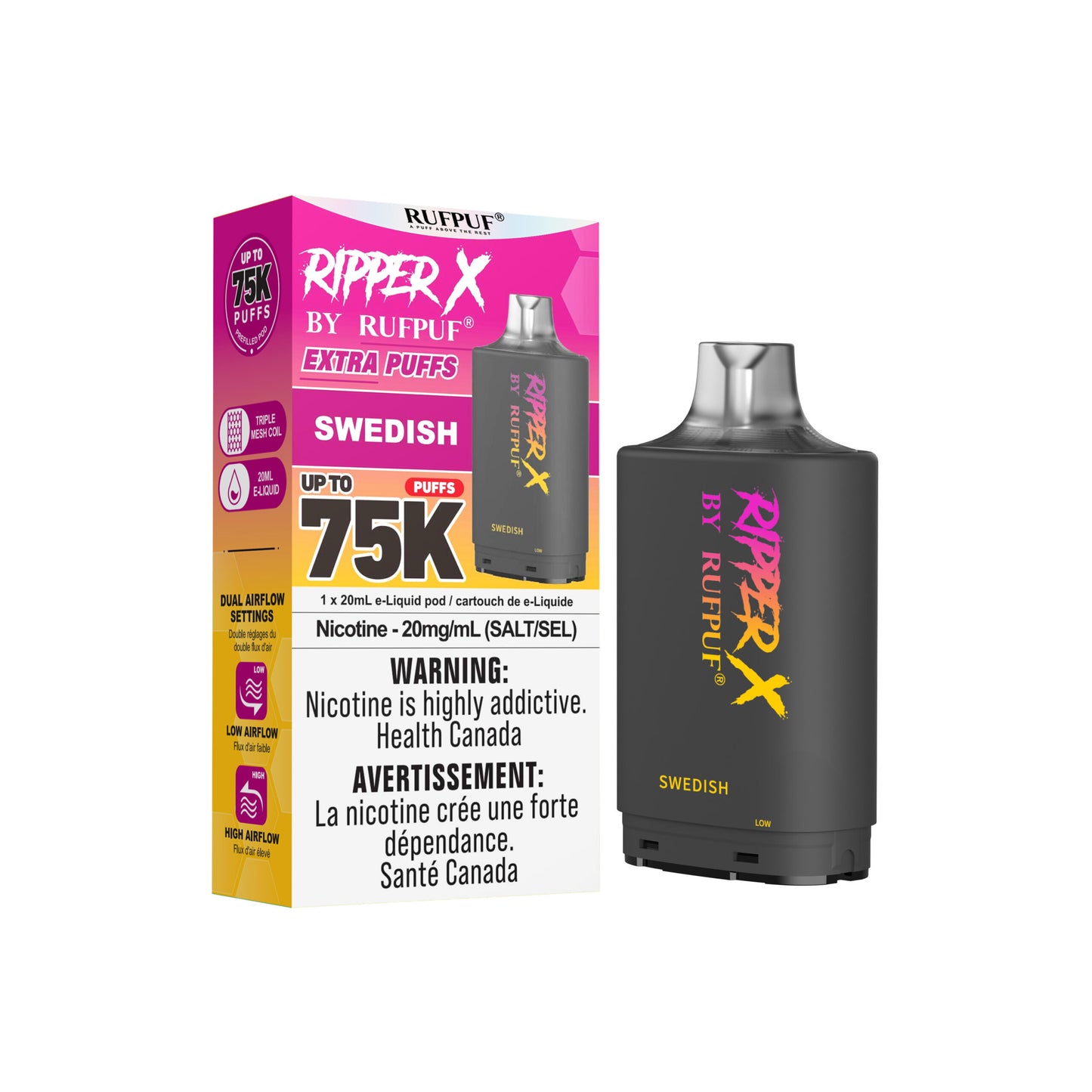 RIPPER X 75K PODS PUFFS (EXCISE AB)