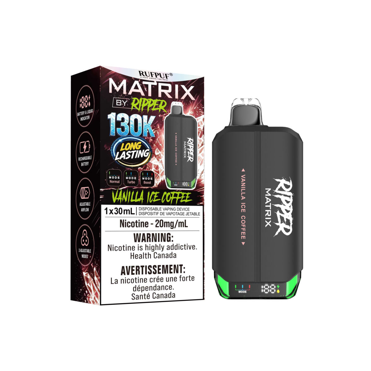 RUFPUF MATRIX BY RIPPER 130K PUFFS (AB)