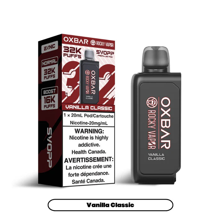 SVOPP PODS ROCKY VAPOR OXBAR 32K PUFFS