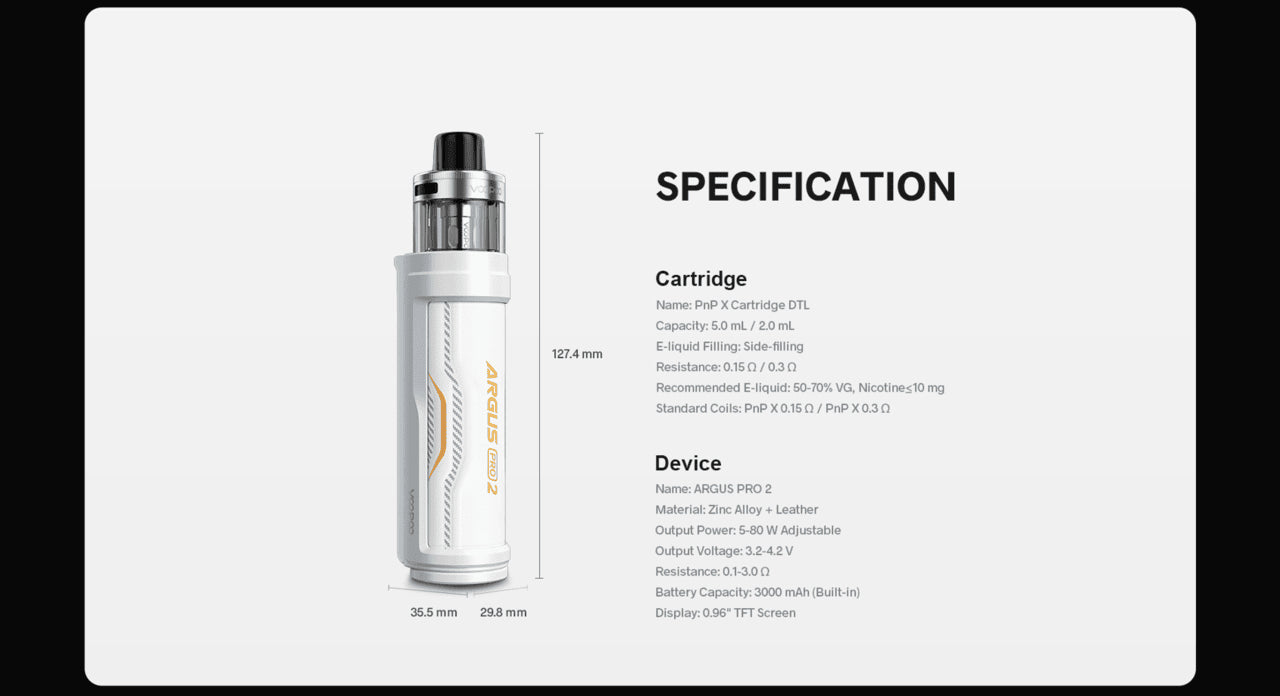 VOOPOO ARGUS PRO 2 POD MOD KIT 80W 5ML (CRC)
