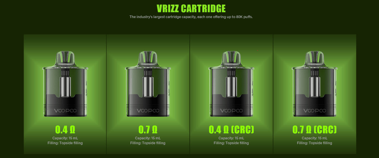 VOOPOO VRIZZ POD KIT 15ML (CRC) Vape Pulse VOOPOO VRIZZ POD KIT 15ML (CRC) Vape Pulse