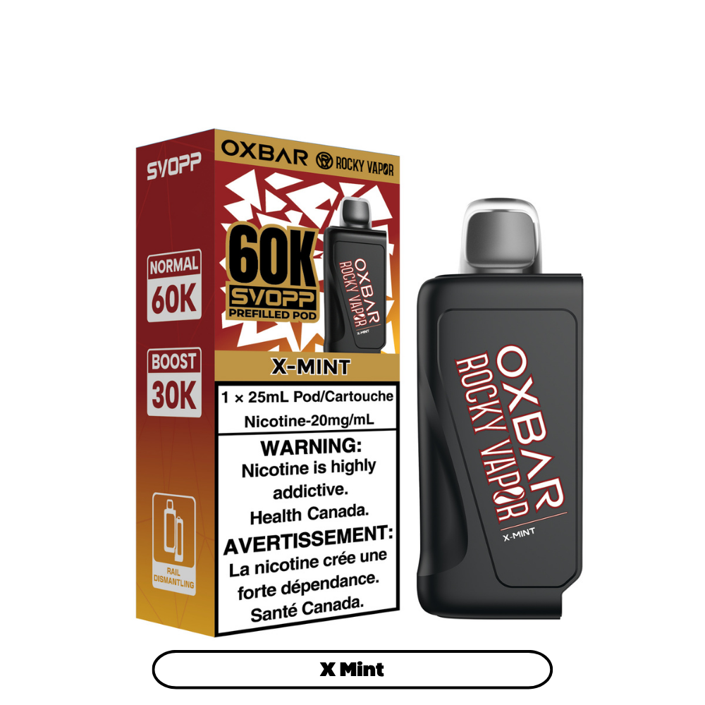 SVOPP ROCKY VAPOR OXBAR PODS 60K PUFFS (EXICSE AB)