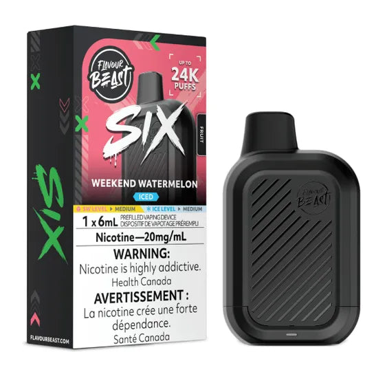 FLAVOUR BEAST SIX 24K PUFFS (AB)