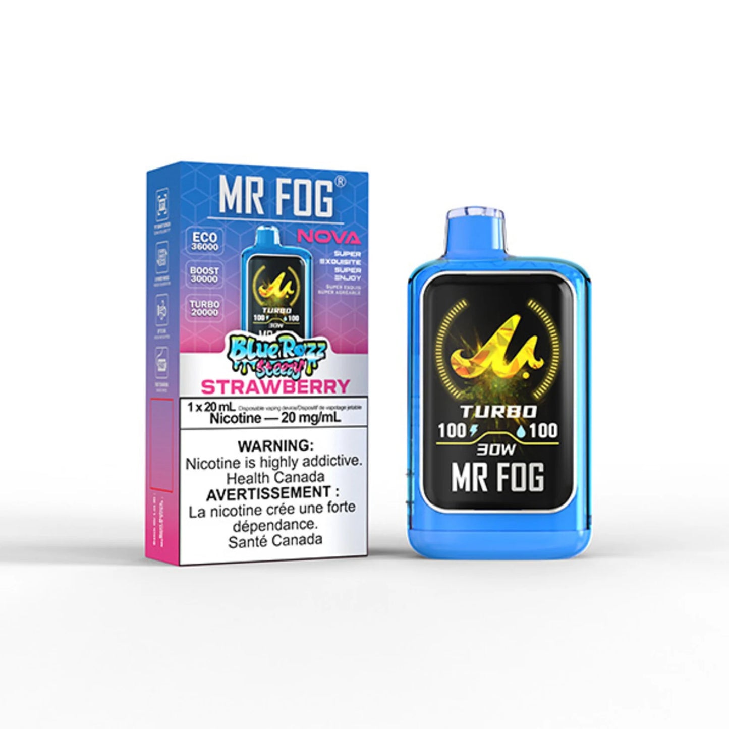 MR FOG NOVA BLUE RAZZ STEEZY 36K PUFFS